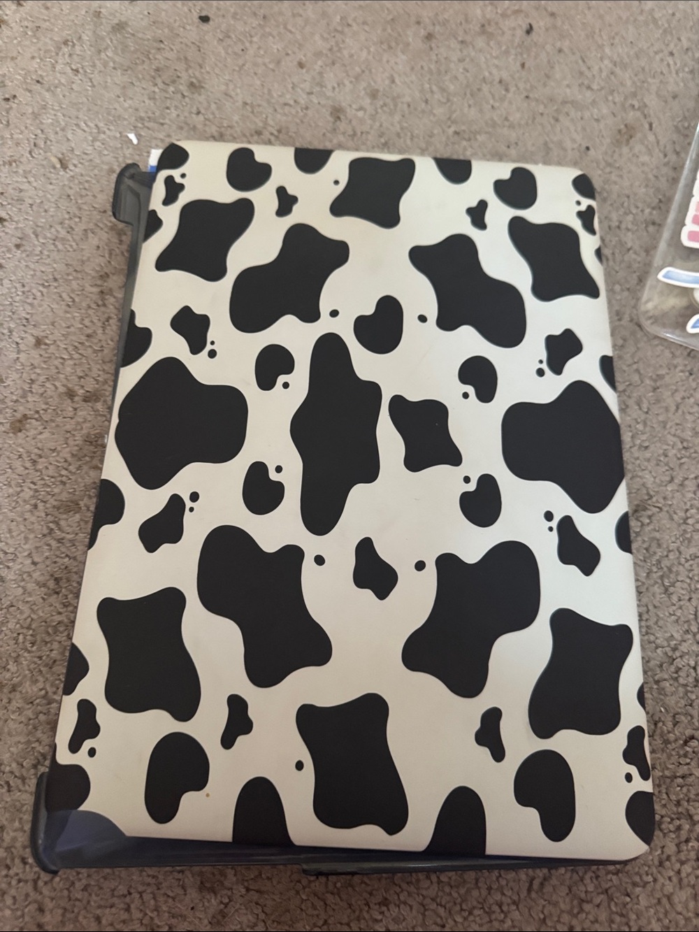 Amazon Cow Print Black and White Laptop Case